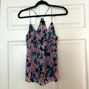 J.Crew Multicolored Silk Tank Top